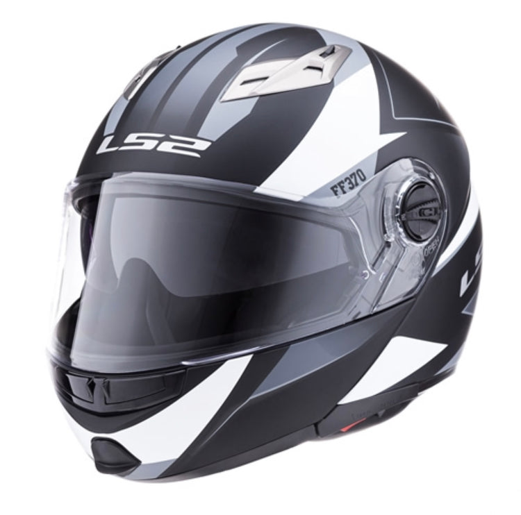 Casco negro y online blanco