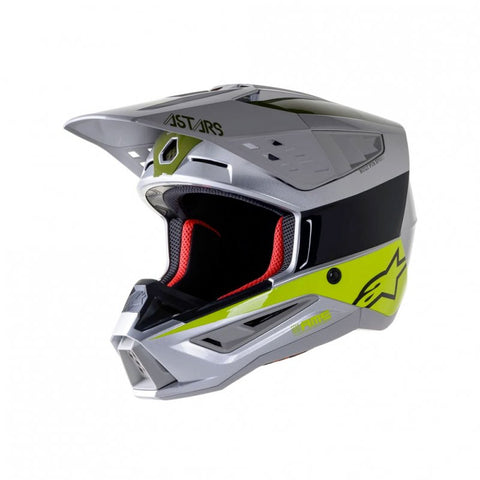 Casco Alpinestars S-M5 Bond Helmet AMARILLO Y GRIS