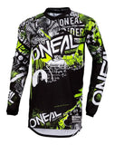 JERSEY ONEAL ELEMENT NIÑO ATTACK BLACK NEON YELLOW