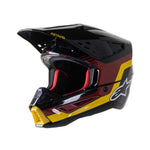 CASCO ALPINESTARS S-M5 VENTURE NEGRO ROJO AMARILLO